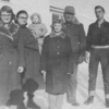 Karen, Evelyn, Claire, Eileen, Emil and Marvin Hanson, 1953.