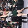 Sarah Pulk holds up two fingers while getting her hand raised following her 4-1 victory over Shakopee’s Belle Suchta in the 155-pound girls state championship match from the Xcel Energy Center on March 2. Pulk capped a 32-1 season with her second straight and overall state title. (photo by Heidi Pulk)