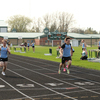 BGMR/Freeze Track and Field student-athletes Grady Hockstedler and Liam Collins compete in the 100-meter run during a meet in Roseau on May 15. Collins finished first and Hockstedler second in this event. (photo by Alyssa Aune Photography)