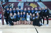 The Gator Volleyball team poses with its Section 8A Championship trophy after the team’s 3-2 win over the Kittson County Central Bearcats in the Section 8A Championship match from the University of Minnesota Crookston on November 3— securing the program’s third straight section title and state tournament berth. Pictured are (L-R): Front: Coach Michele Berg, Mya Bennett, Ada Lee, Kenzie Dahl, Sierra Westberg, Jaci Hanson, Zairyn Wimpfheimer, Macy Majer, and Coach Katie Faken; Back: Head Coach Stacy Dahl, Raegon Kuznia, Teagan Landsrud, Kylie Snare, Quinn Vacura, Clara Bergsnev, Jalyssa Gust, Kayle Vacura, Meagan Otto, Audrey Gust, Coach Ashley Lambert, and Coach Jessica Stender. (photo by Ryan Bergeron)