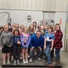 Greenbush-Middle River third grade students and their teacher Mr. Bergeron jumped on a scale to weigh themselves as a group during their tour through Central Boiler/Altoz on May 5. Together, the class came in at 1,547 pounds. (submitted photo)