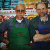 Brothers Felix and Mike Korczak stand in front of a smoke meat case at Squid’s Market, now KC’s Country Market, in Greenbush in roughly the 1990’s. The brothers owned the store from 1985 to October 31, 2018, but Mike stayed on at the store to head its meat department. (submitted photo)