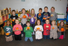 Badger Kindergarten students were pumpkin scientists for a day. Pictured are (L-R): Front: Aron Wyatt, Jack Berger, Ayven Blazek, Brynlee Moore, Colt Langaas, Taylor Randall, and Crystal Mekovich; Back: Gary Erickson, Evan Haugen, Ivy Seydel, Julius Jenson, and Charlotte Daignault. (submitted photo)