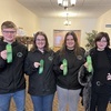Pictured are the GMR Black Knowledge Bowl team members (L-R): Vincent Stenberg, Carissa Prevost, Audrey Gust, and Nicole Berard. The GMR Green team, made up of Sawyer Strand, Meagan Otto, Sierra Westberg, and Kieran Nelson, and the GMR White team, made up of Mya Bennett, Ava Christianson, Nathan Gust, and Maria Mooney, also competed at the January 16 meet. (submitted photo)