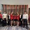 The Badger FCCLA Chapter members pose for a group photo at the Minnesota FCCLA State Leadership Conference from the Hyatt Regency Minneapolis, April 6-9, an event that saw four of the chapter’s students advance to the FCCLA National Leadership Conference in Seattle, June 29 - July 3, 2024. Pictured are (L-R): co-adviser Kaitlyn Walsh, Keegan VonEnde, Paige Rybakowski, Bethanie VonEnde, Emily Burkel, Ave Hanson, Ava Warne, Alvaro Alves Sanchez, and co-adviser Gretchen Lee. (submitted photo)